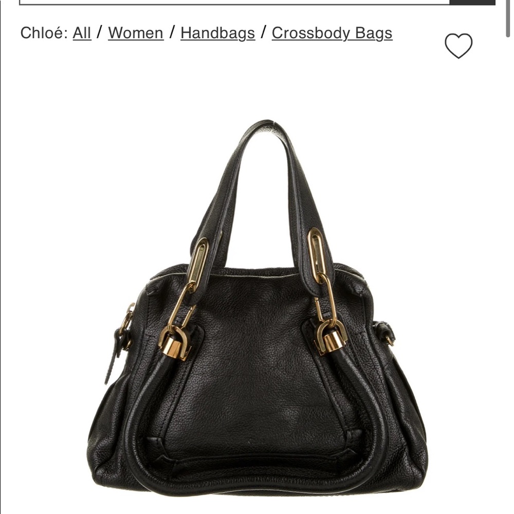Black Chloe party bag. Good condition.